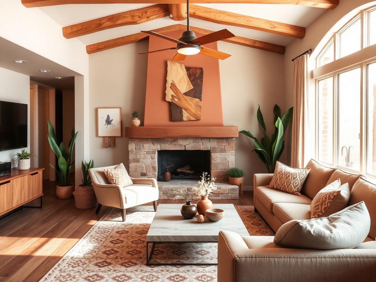 A warmly-renovated Arizona home interior by AZ Handyman